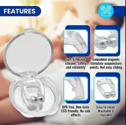 Anti-Snoring Nose Clip | Comfortable Breathing Aid for Better Sleep